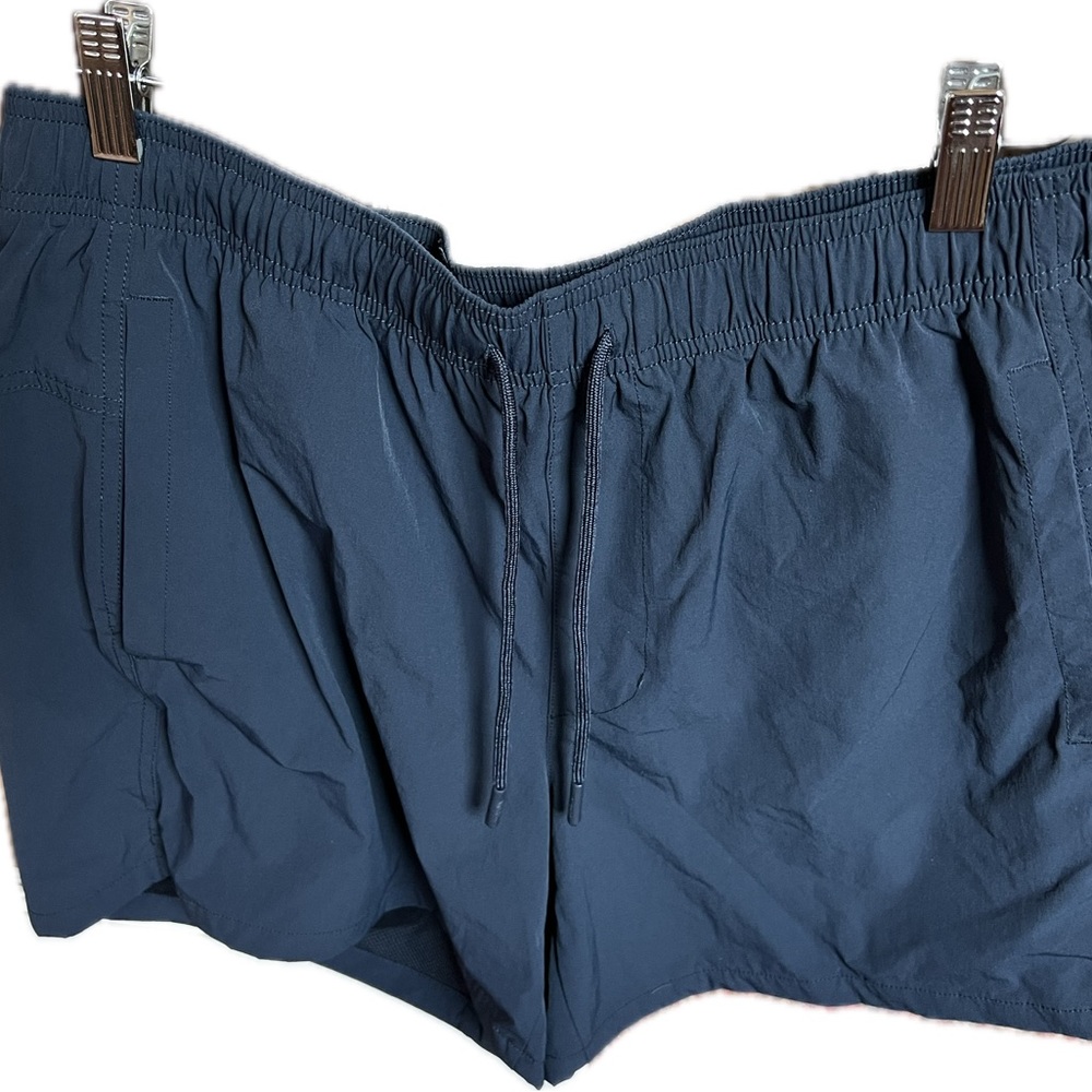 Navy Blue Lightweight Shorts with liner & Pockets — Size M